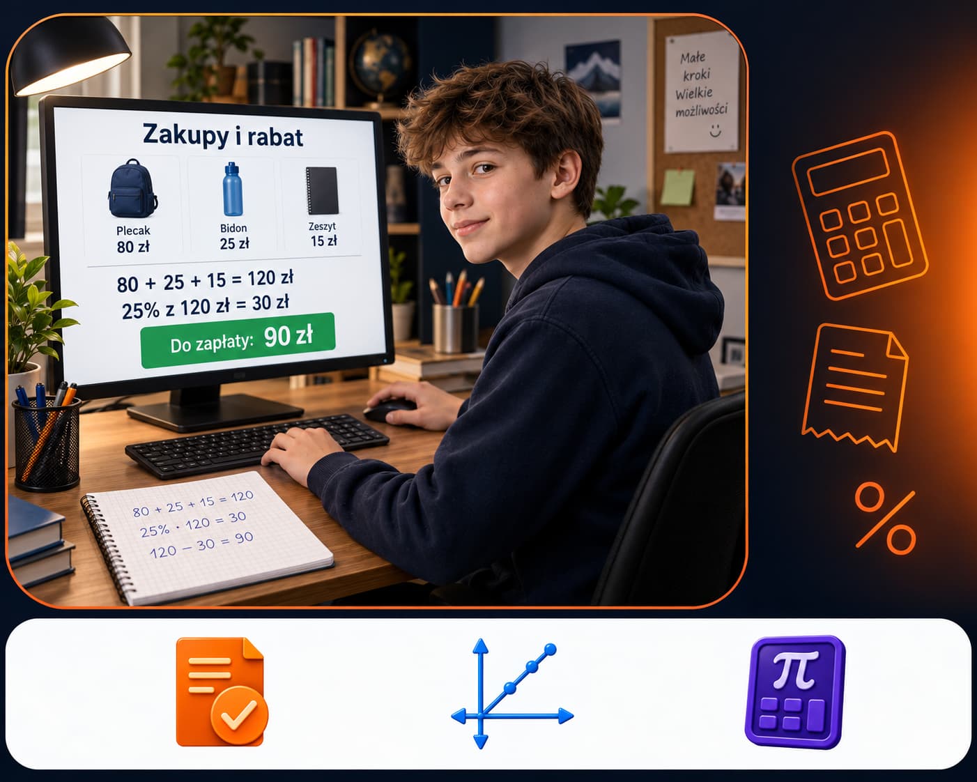 Kurs roczny dla uczniów klas 8 przygotowujący do egzaminu 8-klasisty